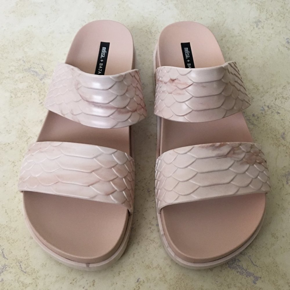 Melissa Cosmic Python Embossed Print Slide Sandal - Picture 8 of 11